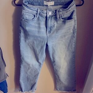 Classic Light Blue Cropped Women's Jeans